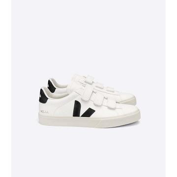 Veja RECIFE CHROMEFREE Men's Shoes White/Black | NZ 197BEX